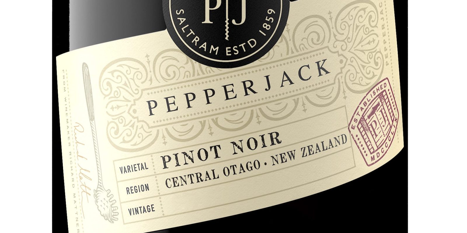 Otago wine Pepperjack Pinot Noir