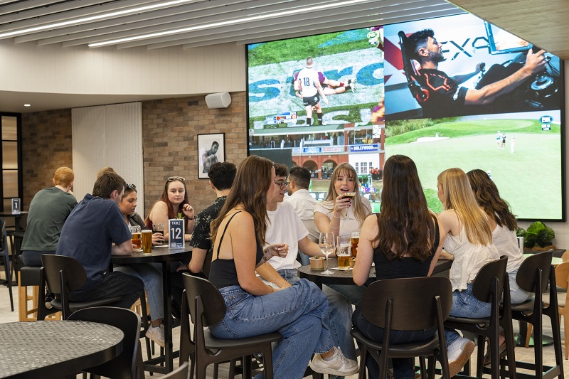 AVIP LED display brand in a pub