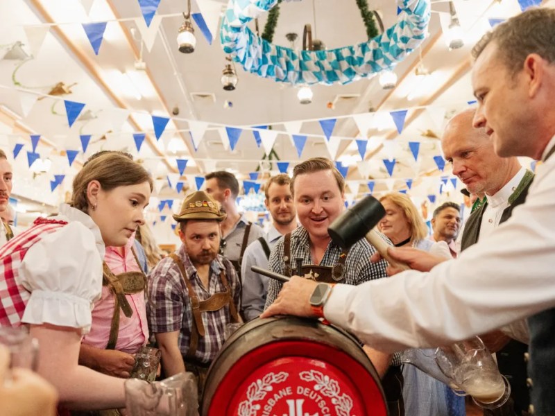 All six official Oktoberfest breweries on tap in Brisbane